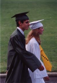 Drew walking in the processional, take two.